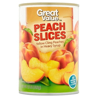 Great Value Sliced Peaches, 15.25 oz Can