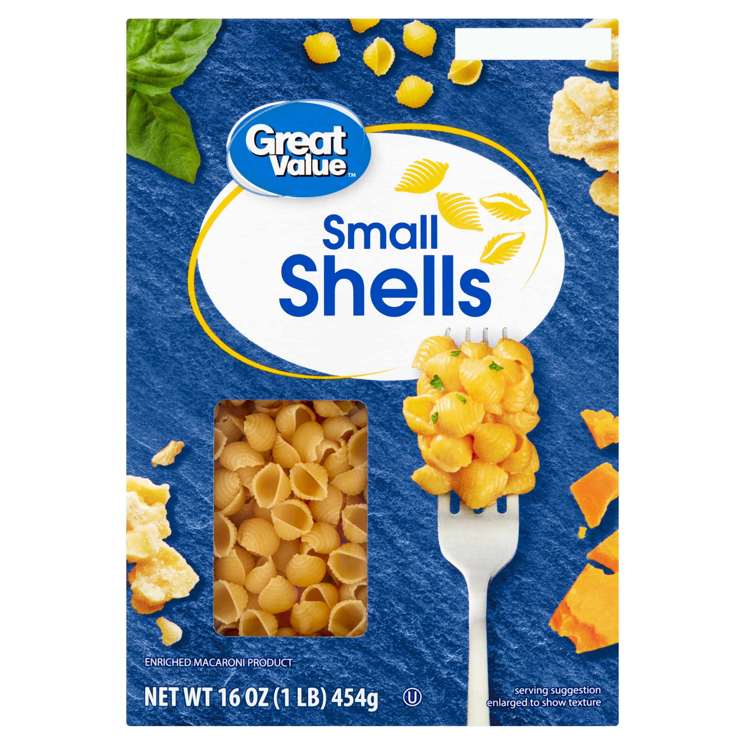 Great Value Small Shells, 16 oz