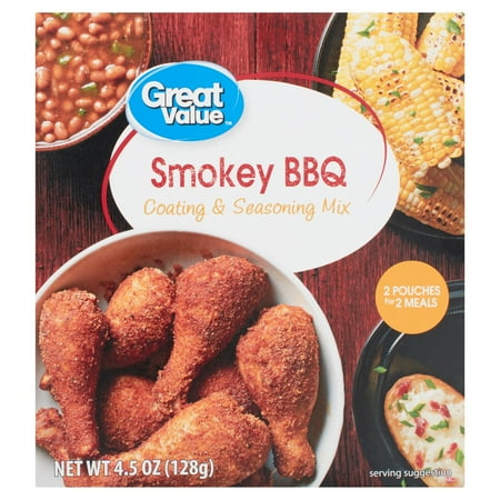 Great Value Smokey BBQ Coating & Seasoning Mix, 4.5oz