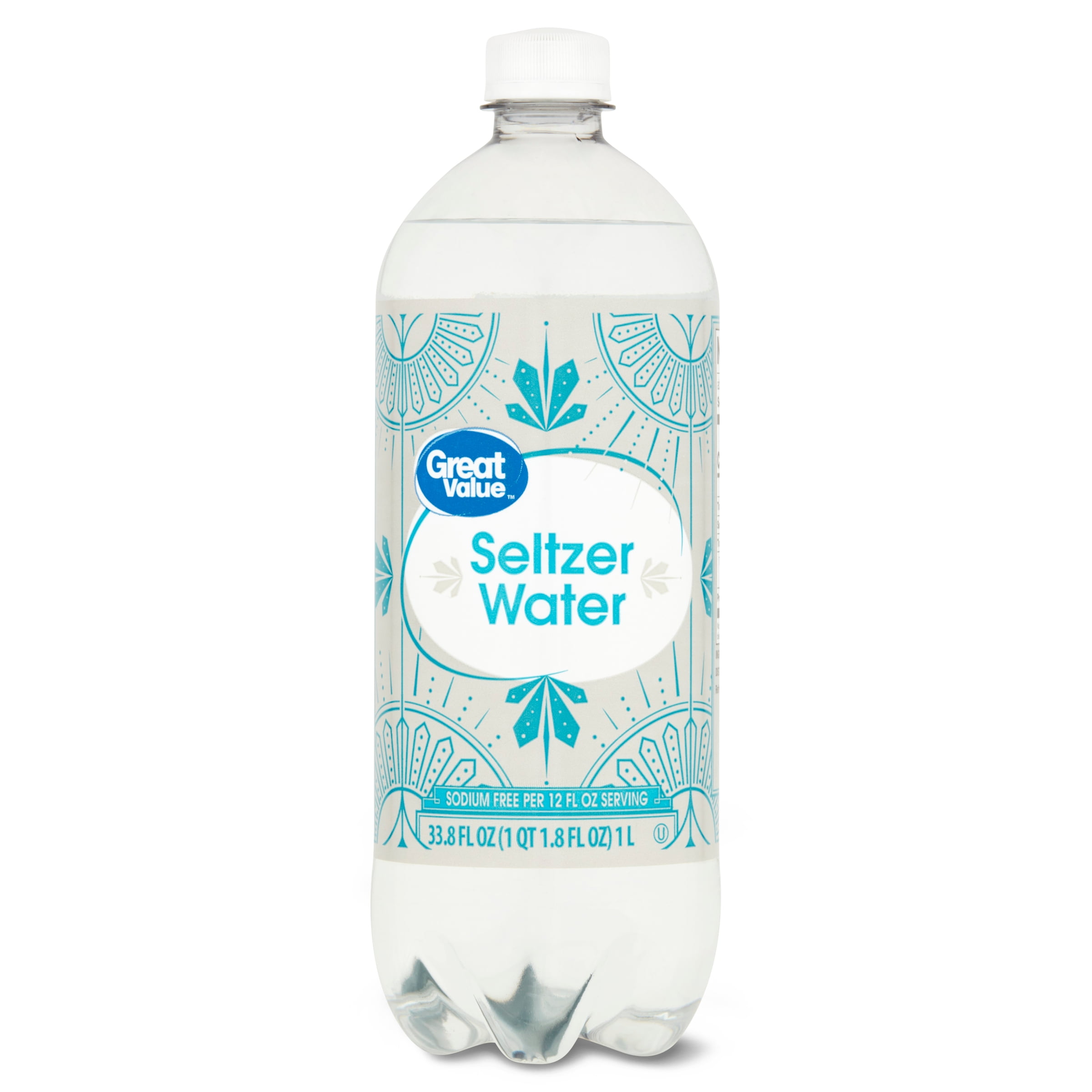Great Value Sodium Free Seltzer Water, 33.8 fl oz