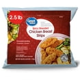 Great Value Spicy Breaded Chicken Breast Strips, 13g Protein per 4oz