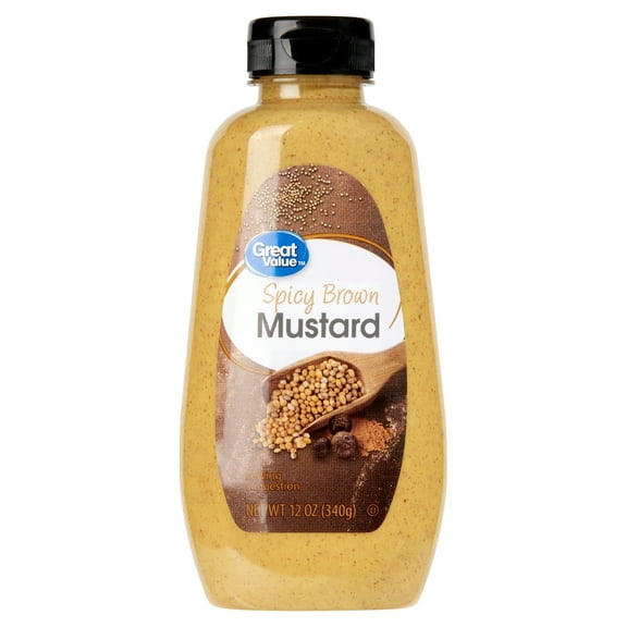 Great Value Spicy Brown Mustard, 12 oz