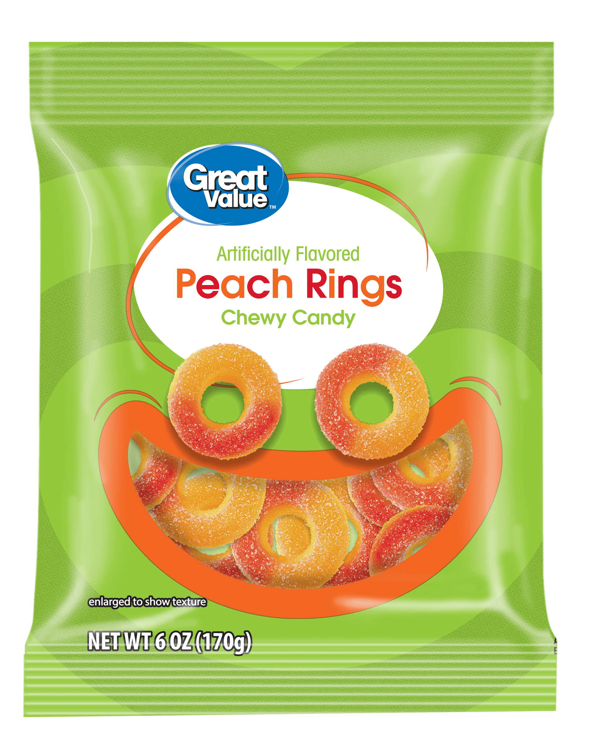 Great Value Great Value Chili Lime Peachy Ring, 6 oz — product image