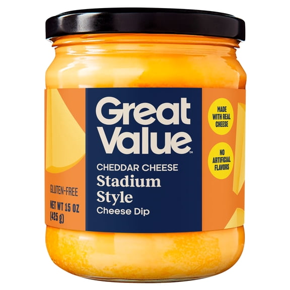 Great Value Stadium Style Cheddar Cheese Dip, 15 oz