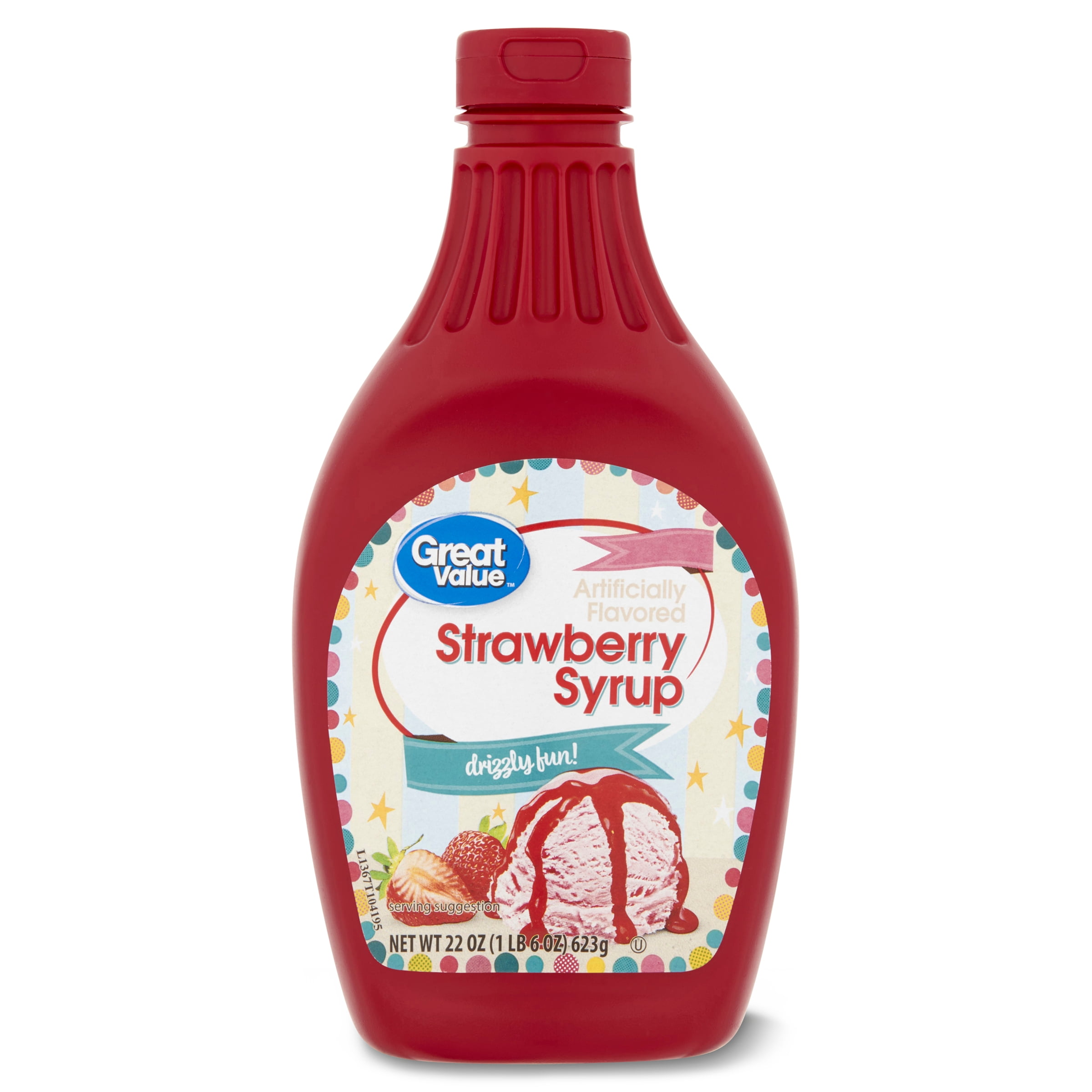 Great Value Strawberry Syrup, 22 oz