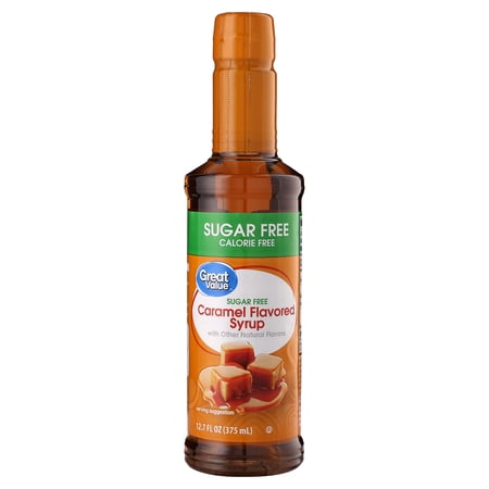 Great Value Sugar Free Caramel Flavored Syrup, 12.7 fl oz
