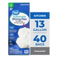 thumbnail image 1 of Great Value Sustainable Strong Flex Tall Kitchen Trash Bags, 13 gal, 40 Count, 1 of 8