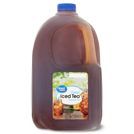 Great Value Sweet Brewed Iced Tea, 128 fl oz
