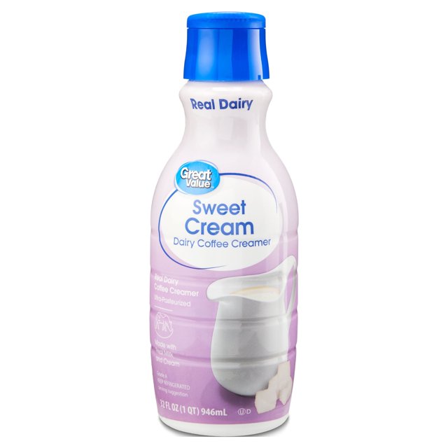 Great Value Sweet Cream Coffee Creamer, 32 fl oz