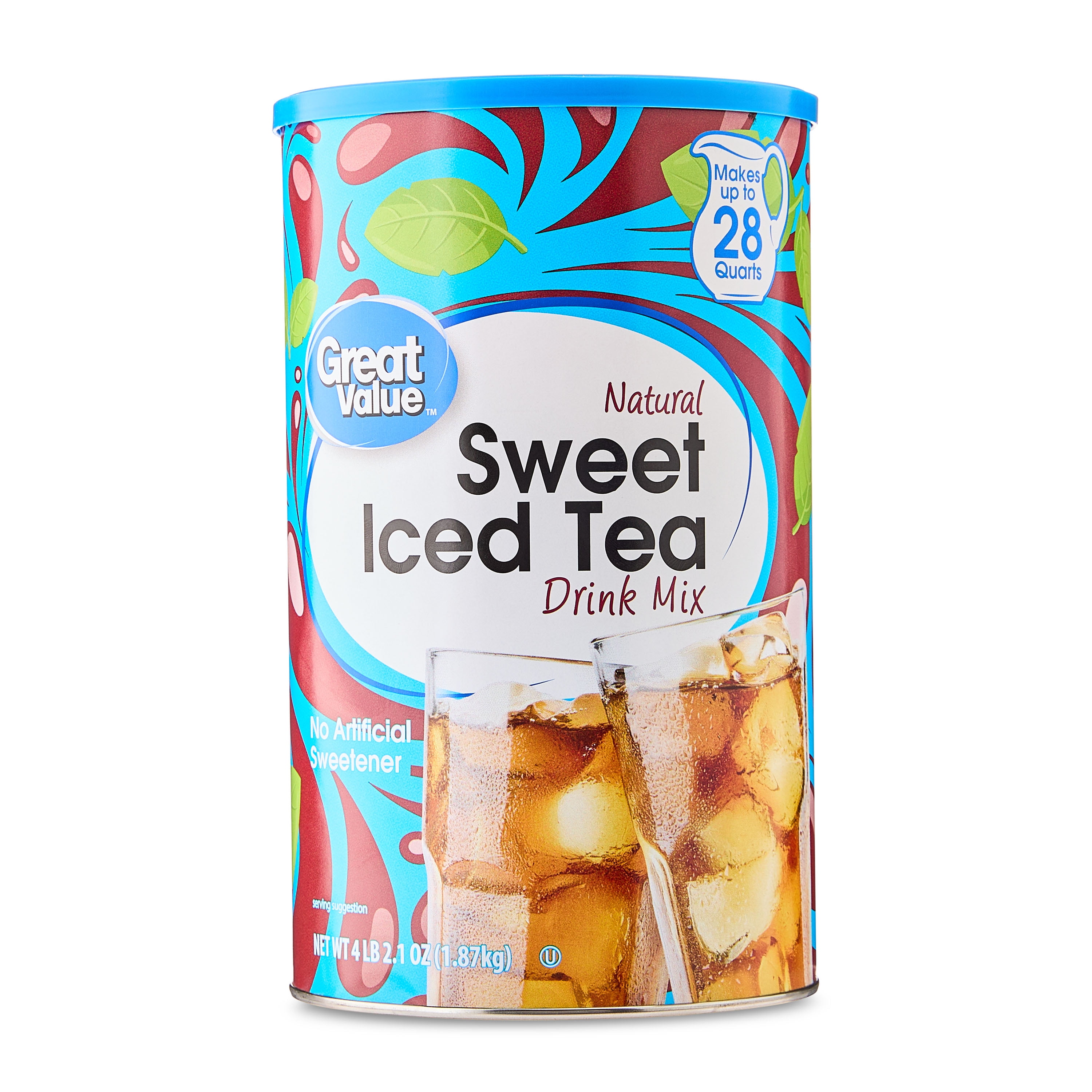 Great Value Sweet Iced Tea Drink Mix, 66.1 oz