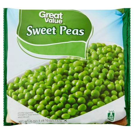 Great Value Sweet Peas, 26 oz