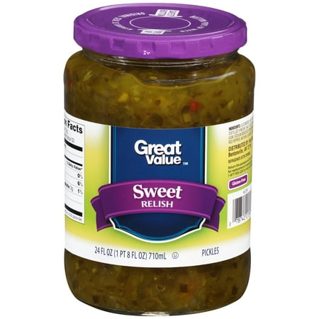 Great Value Sweet Relish, 24 fl oz