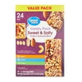 thumbnail image 1 of Great Value Sweet & Salty Chewy Granola Bars, Variety Pack, 1.2 oz, 24 Count, 1 of 7