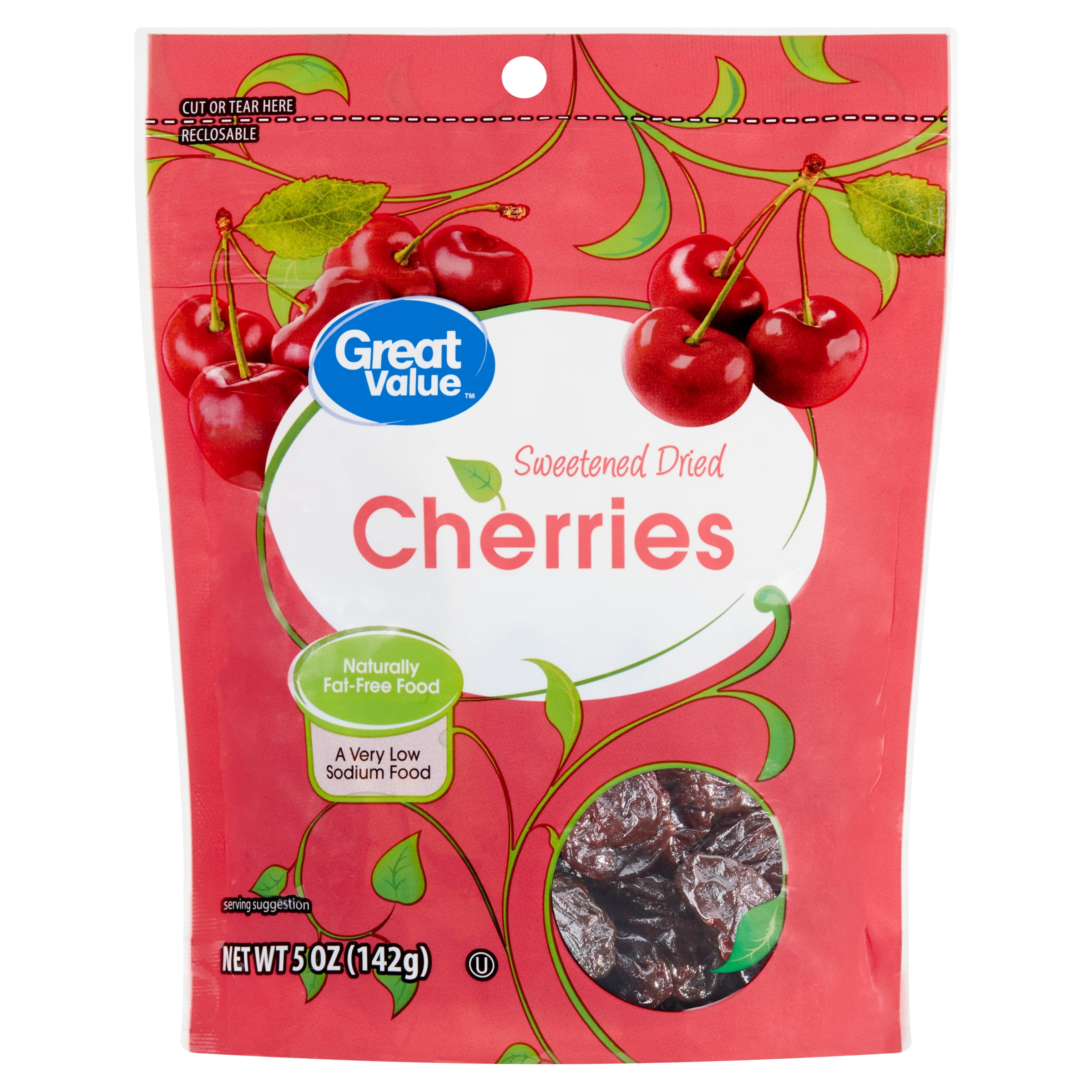 Great Value Great Value Sweetened Dried Cherries, 5 oz