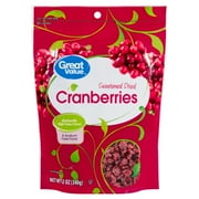 Great Value Sweetened Dried Cranberries, 12 oz