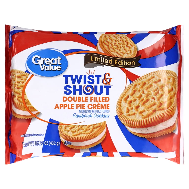 Great Value Twist & Shout Double Filled Apple Pie Sandwich Cookies