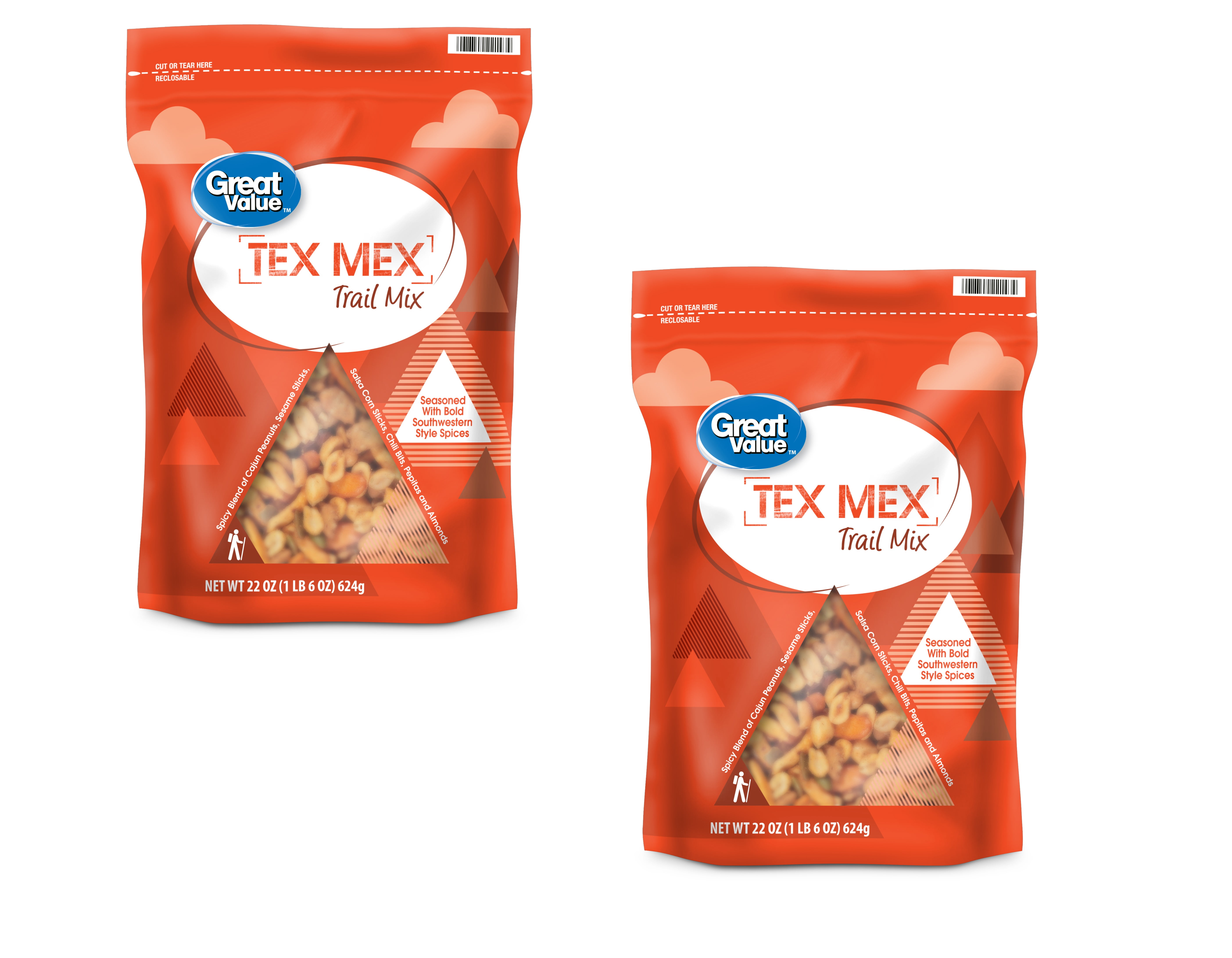 Great Value Tex Mex Trail Mix, 22 oz 2 Pack