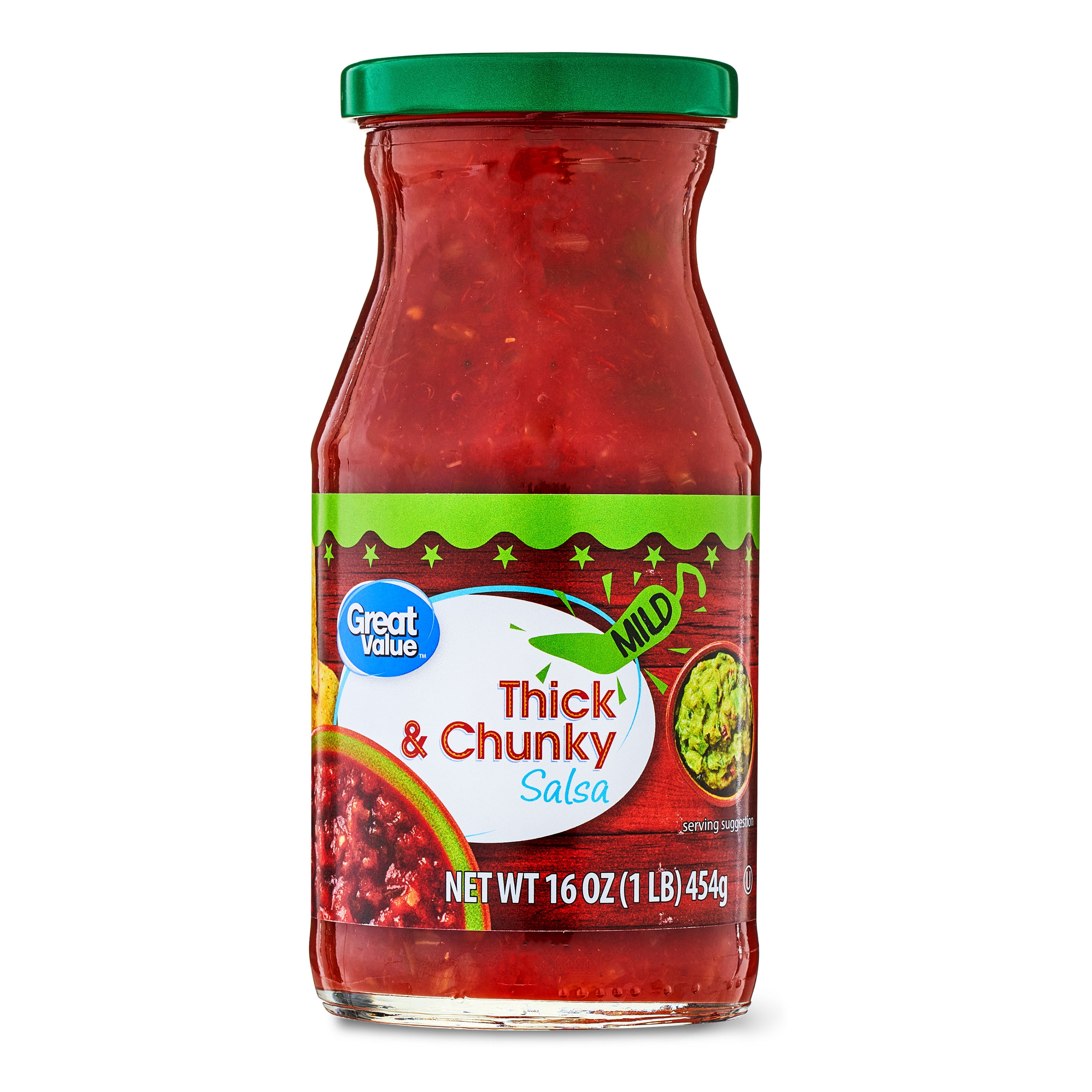 Great Value Thick and Chunky Salsa Mild, 16 oz