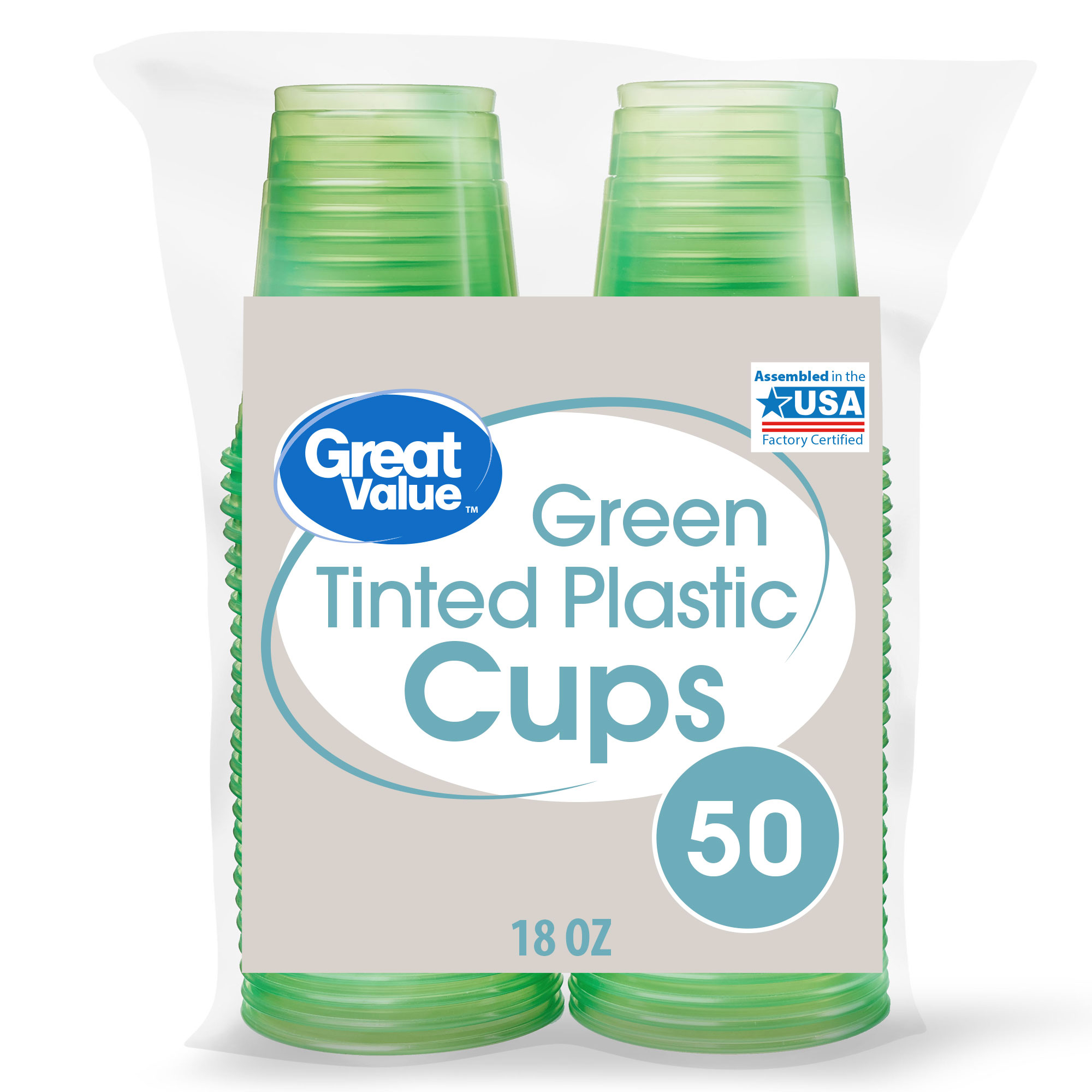 18oz. Plastic Cups, 150ct.