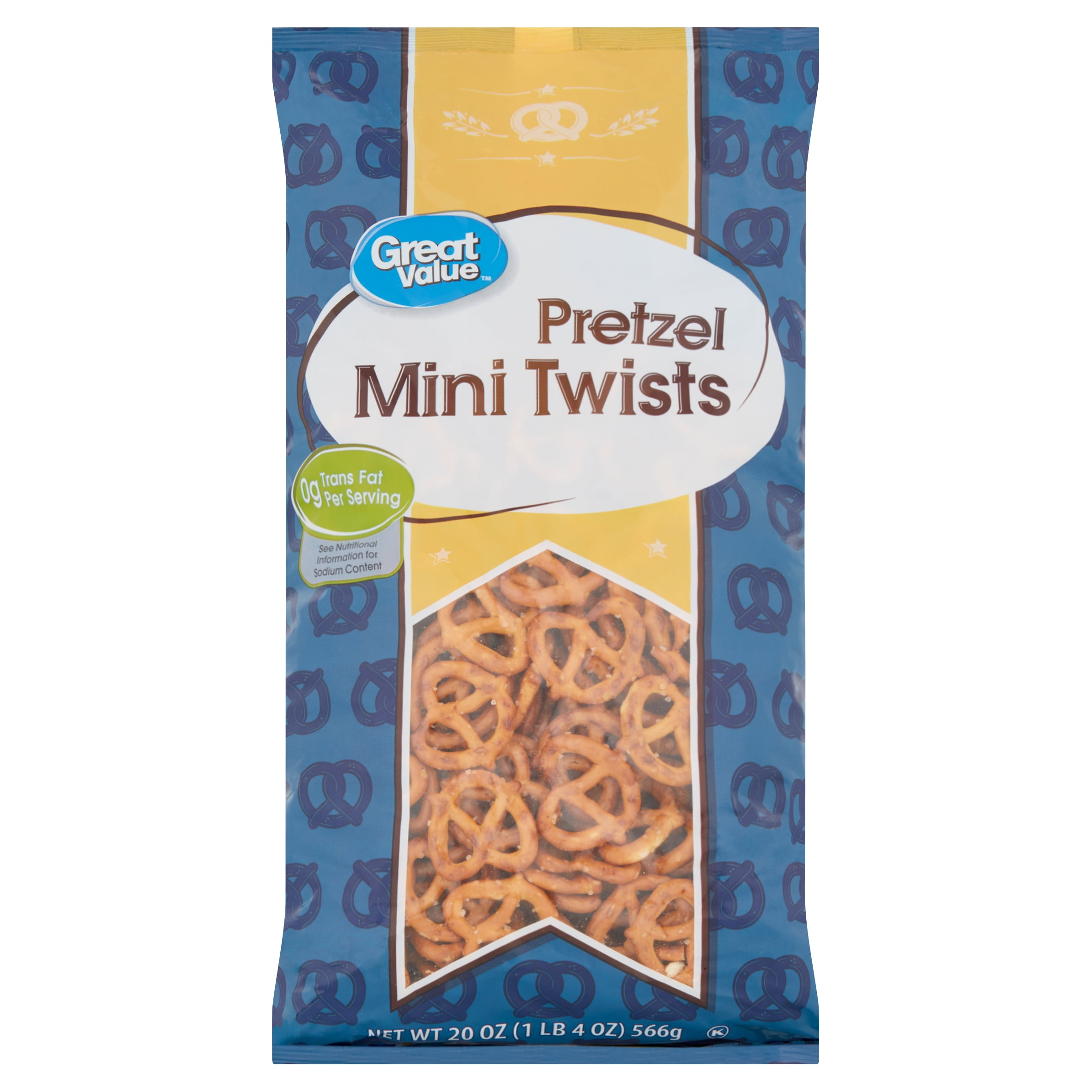 Great Value Tiny Pretzel Twists Low Fat 20 oz