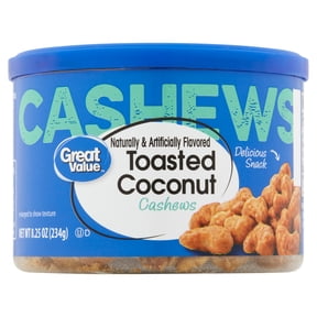 Great Value Deluxe Whole Cashews 30 oz Roasted in Oil Sea Salt Kosher ...