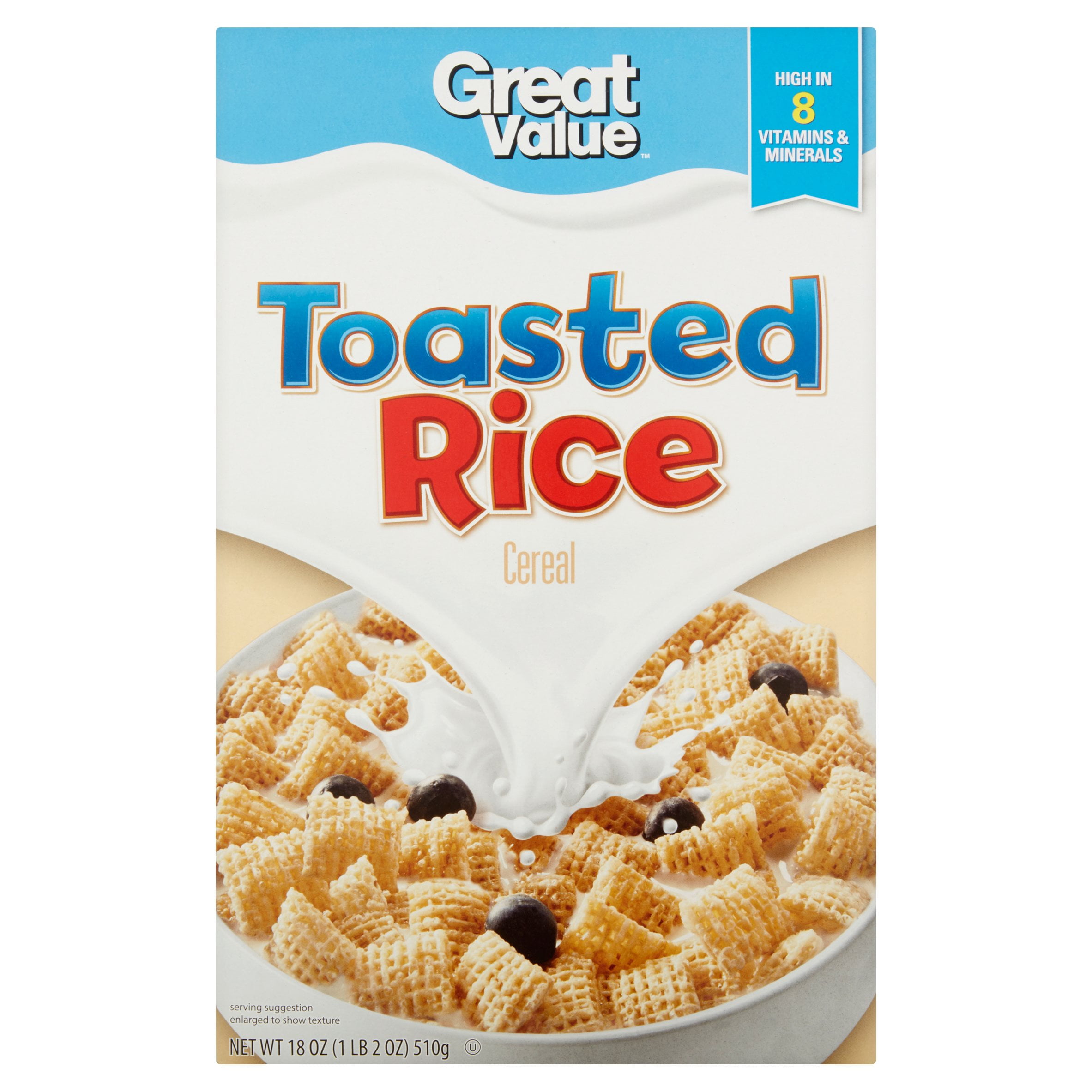 Great Value Toasted Rice Cereal, 18oz