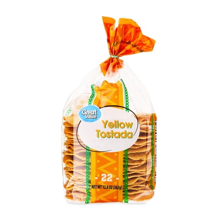Great Value Yellow Tostadas, 12.8 oz, 22 Count