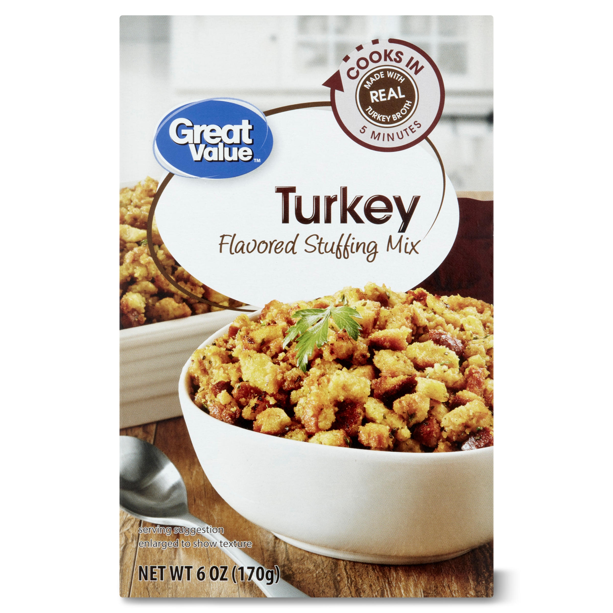Great Value Turkey Flavored Stuffing Mix, 6 oz - image 1 of 9