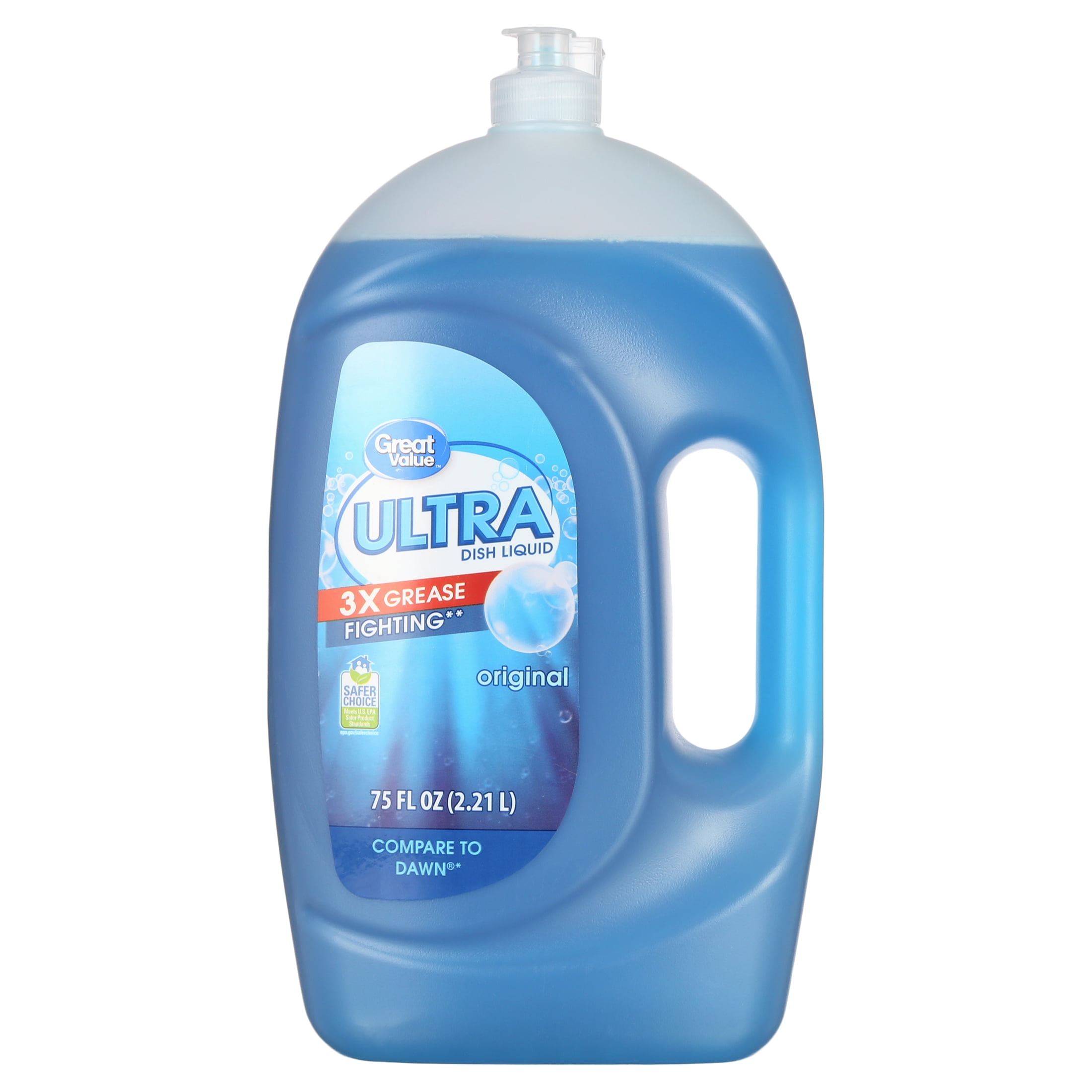 Great Value Ultra Dish Liquid, Original, 75 fl oz