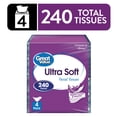thumbnail image 1 of Great Value Ultra Soft Facial Tissues, 4 Cubes, 60 Tissues per Cube, 3-Ply, Compare to Kleenex®, 1 of 6