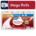 thumbnail image 1 of Great Value Ultra Strong Toilet Paper, 12 Mega Rolls, 1 of 9
