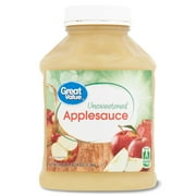 Great Value Unsweetened Applesauce, 46 oz, Jar