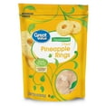 Great Value Unsweetened Dried Pineapple Rings, 4 oz