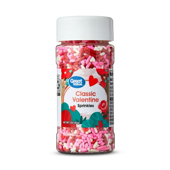 Great Value Valentine Classic Sprinkles 3oz