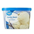 thumbnail image 1 of Great Value Vanilla Bean Flavored Ice Cream, 48 fl oz, 1 of 8