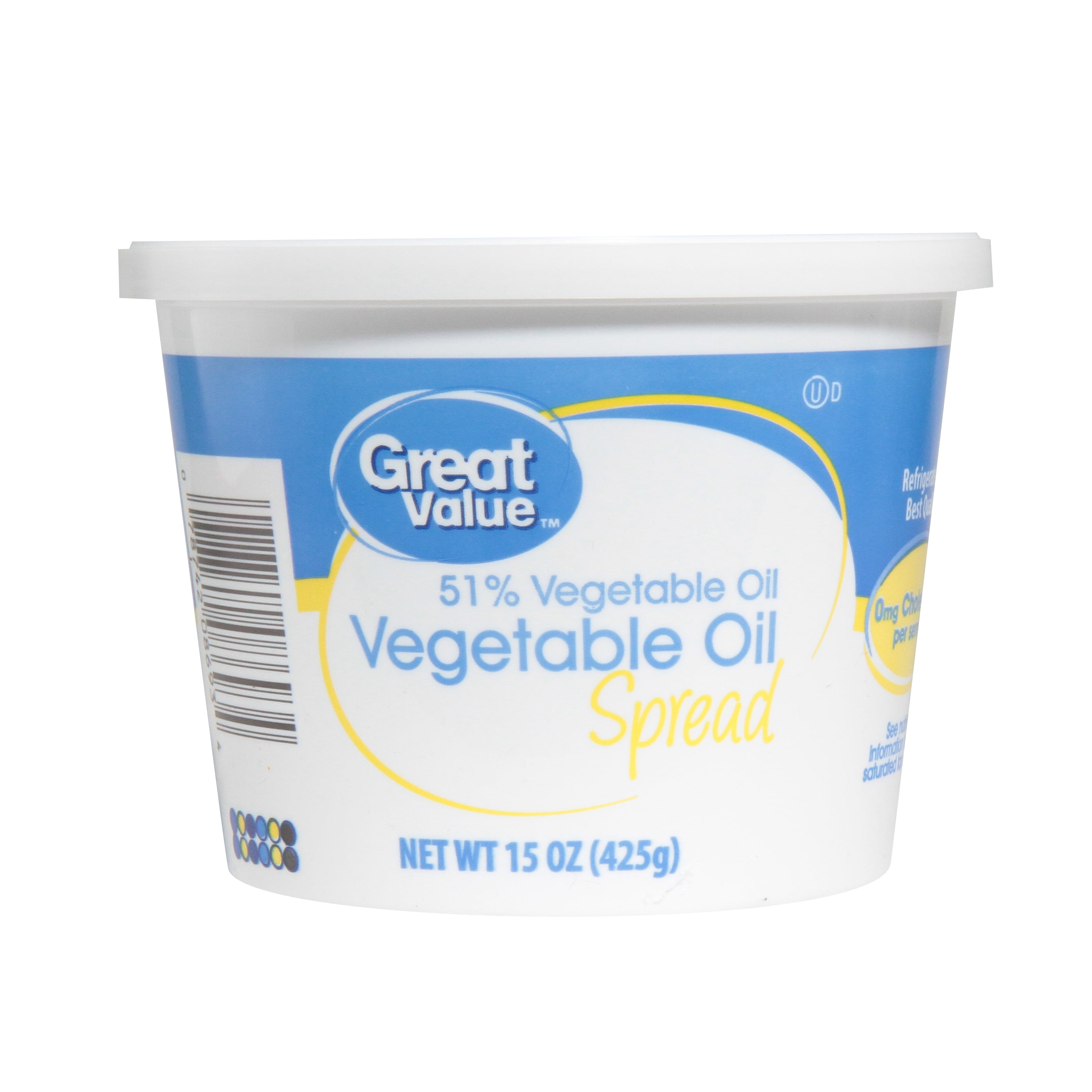 Great Value Vegetable Oil Spread, 15 oz