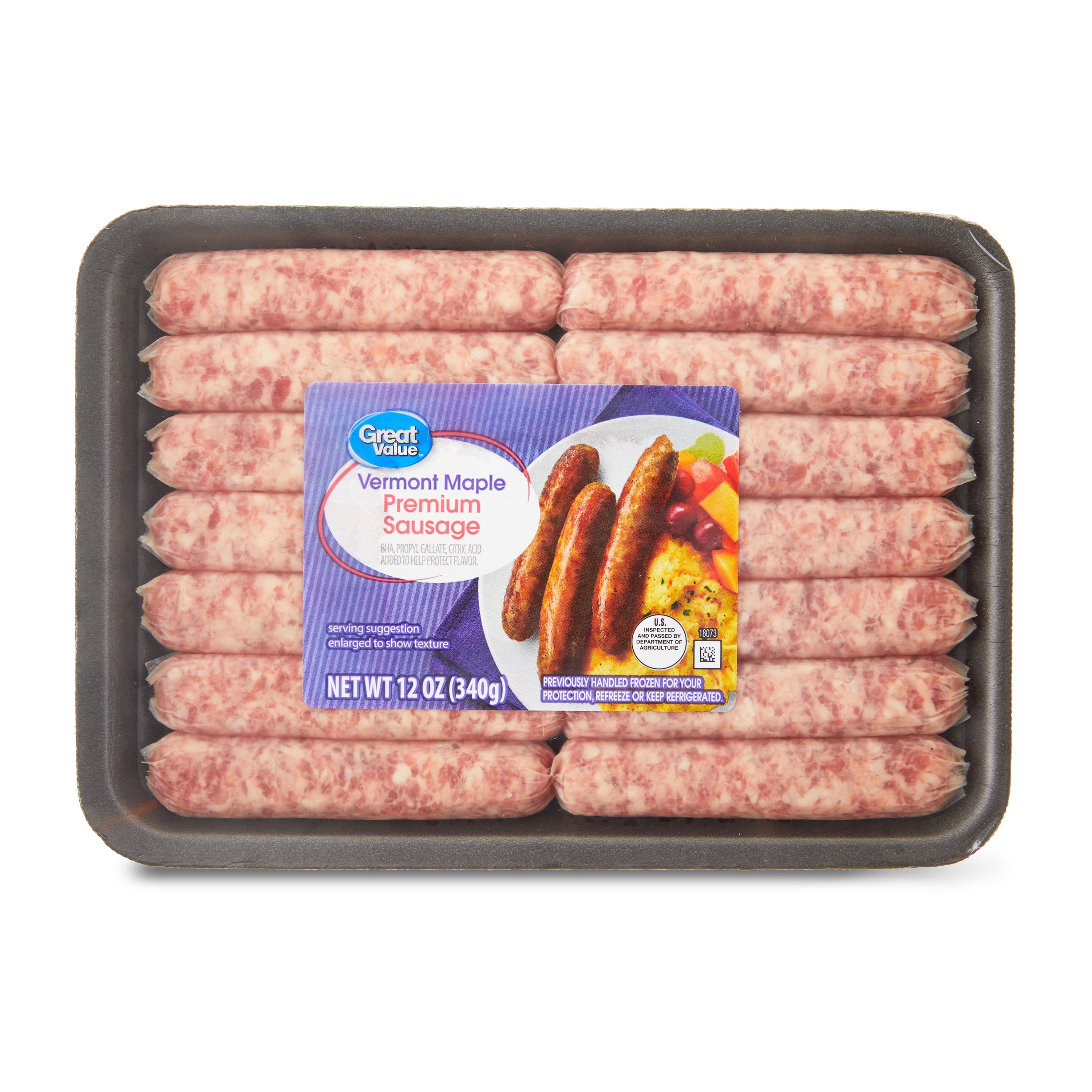 Great Value Vermont Maple Premium Sausage Links, 12 oz, 14 Count