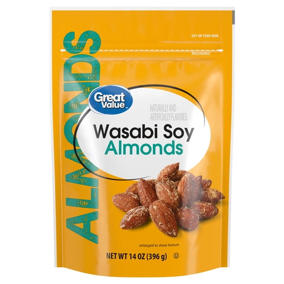 Great Value Wasabi Soy Almonds, 14 oz