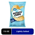 thumbnail image 1 of Great Value Wavy Lightly Salted Potato Chips, 7.5 oz, 1 of 10