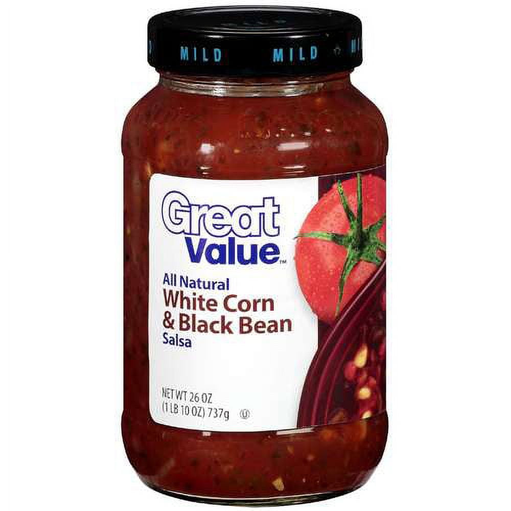 Great Value White Corn & Black Bean Salsa, 26 oz