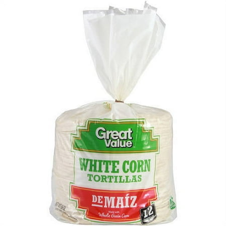 Great Value White Corn Tortilla, 80 Count