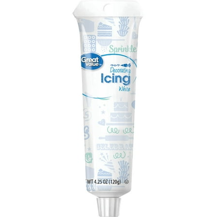 Great Value White Decorating Icing, 4.25 oz