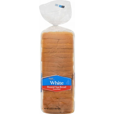 Great Value White Enriched Round Top Bread, 16 oz