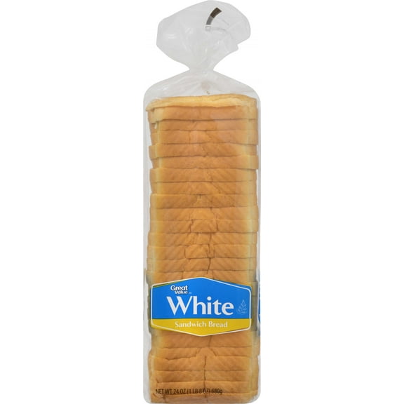 Great Value White Sandwich Bread 24 oz with Fresh Bakery Taste