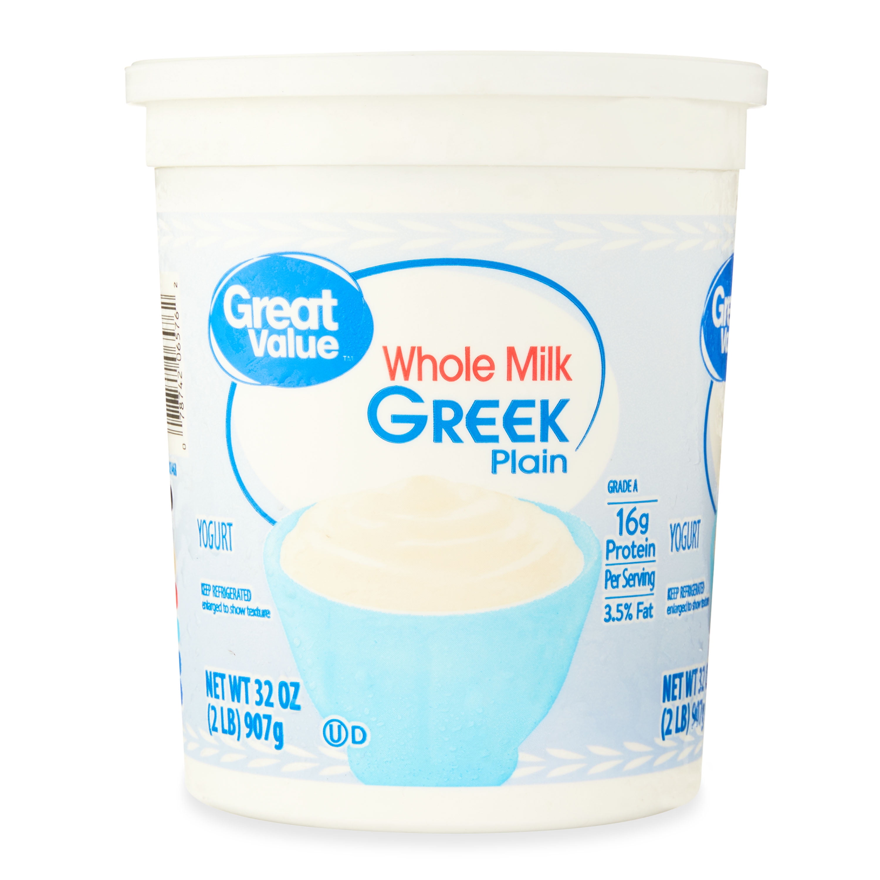 Great Value (Walmart) Plain Whole Milk Greek Yogurt Yogurt Review