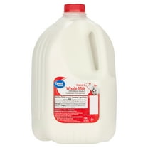 milk Great Value Milk Whole Vitamin D, Half Gallon, Plastic, Jug
