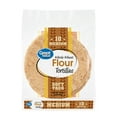 Great Value Whole Wheat Soft Taco Flour Tortillas, 16 oz, 10 Count