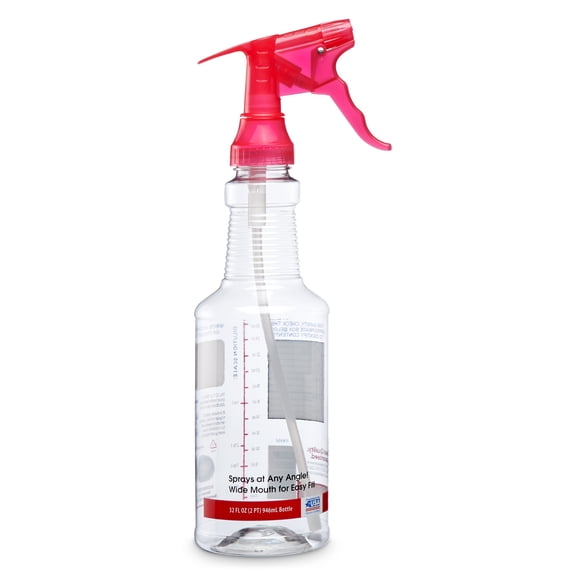 Great Value 32 fl oz Wide Mouth All-Angle Plastic Spray Bottle