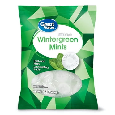 Great Value Wintergreen Mints, 4.5 oz., Individually Wrapped Breath Mints