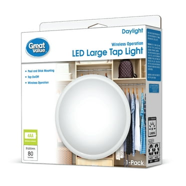 Great Value Wireless LED Large Tap Light